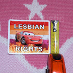 Flaming Lesbian Character Stickers