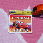 Flaming Lesbian Character Stickers
