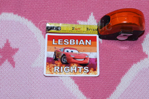 Flaming Lesbian Character Stickers