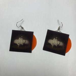 Billie Eilish When We All Fall Asleep, Where Do We Go? Vinyl Album Handmade Earrings!