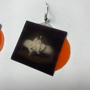 Billie Eilish When We All Fall Asleep, Where Do We Go? Vinyl Album Handmade Earrings!