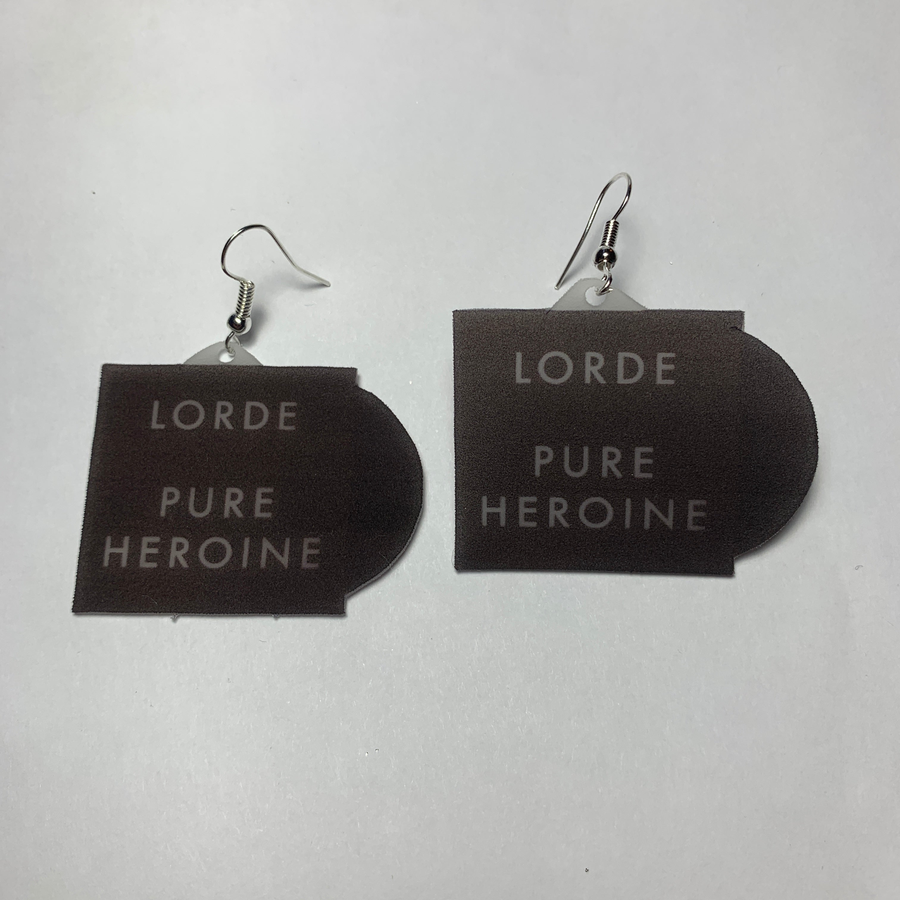 Lorde Pure Heroine Vinyl Album Handmade Earrings!