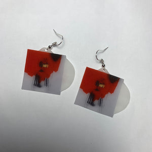 Rihanna ANTI Vinyl Album Handmade Earrings!