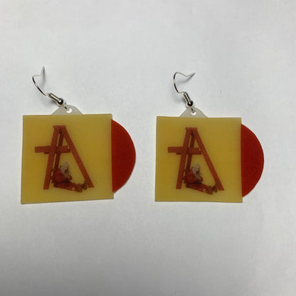 Billie Eilish Don't Smile at Me Vinyl Album Handmade Earrings!