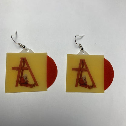 Billie Eilish Don't Smile at Me Vinyl Album Handmade Earrings!