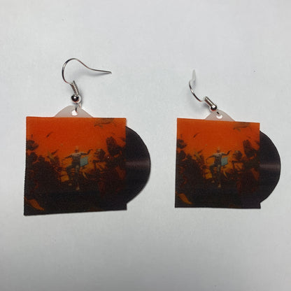 Logic No Pressure Vinyl Album Handmade Earrings!