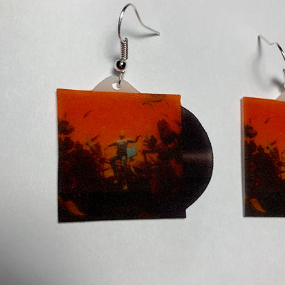Logic No Pressure Vinyl Album Handmade Earrings!