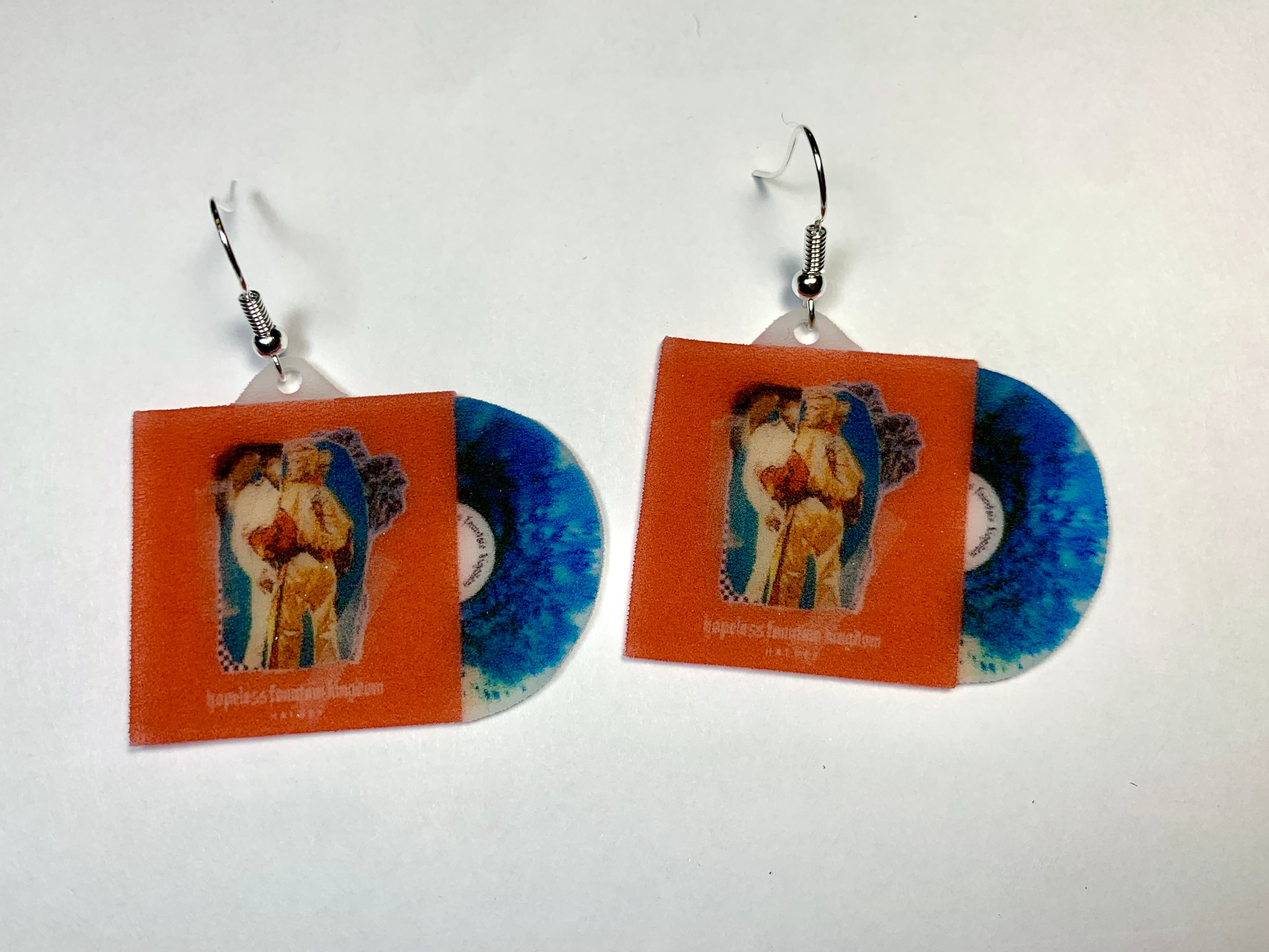 Halsey Hopeless Fountain Kingdom Vinyl Handmade Earrings!