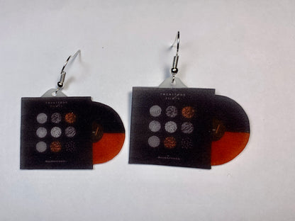 Twenty One Pilots Blurryface Vinyl Handmade Earrings!