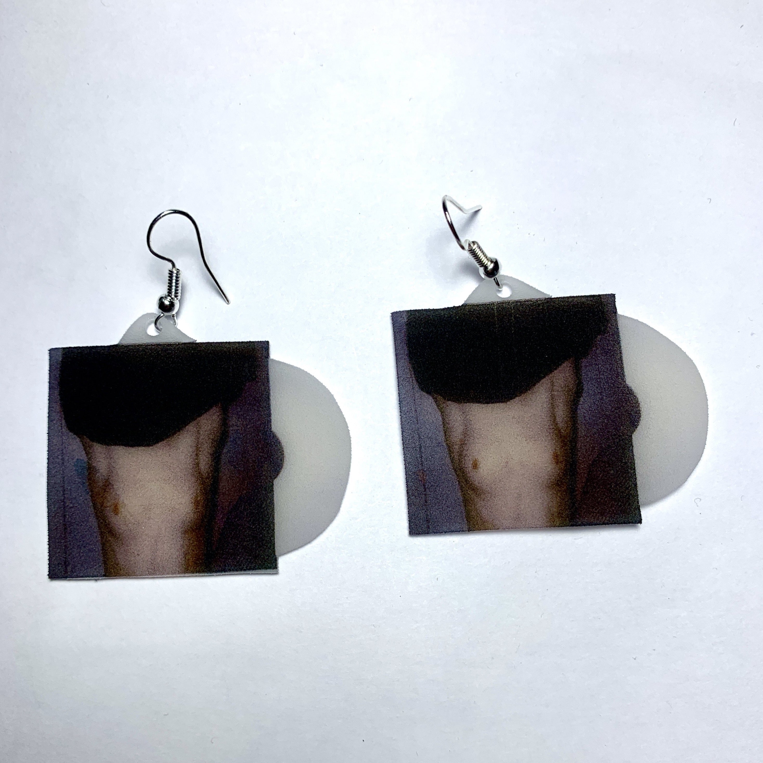 Girl in Red Bad Idea! Single Vinyl Handmade Earrings!