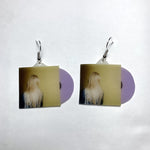 Girl in Red Midnight Love Vinyl Single Handmade Earrings!