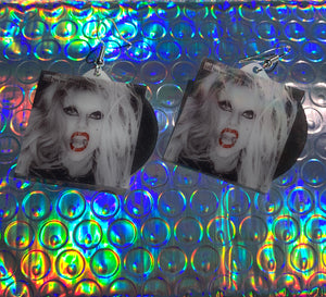 Lady Gaga Born this Way Vinyl Album Handmade Earrings!