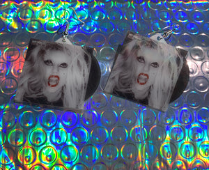 Lady Gaga Born this Way Vinyl Album Handmade Earrings!