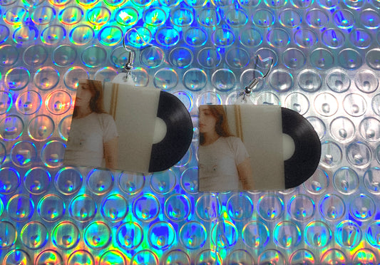 Clairo Immunity Vinyl Album Handmade Earrings!