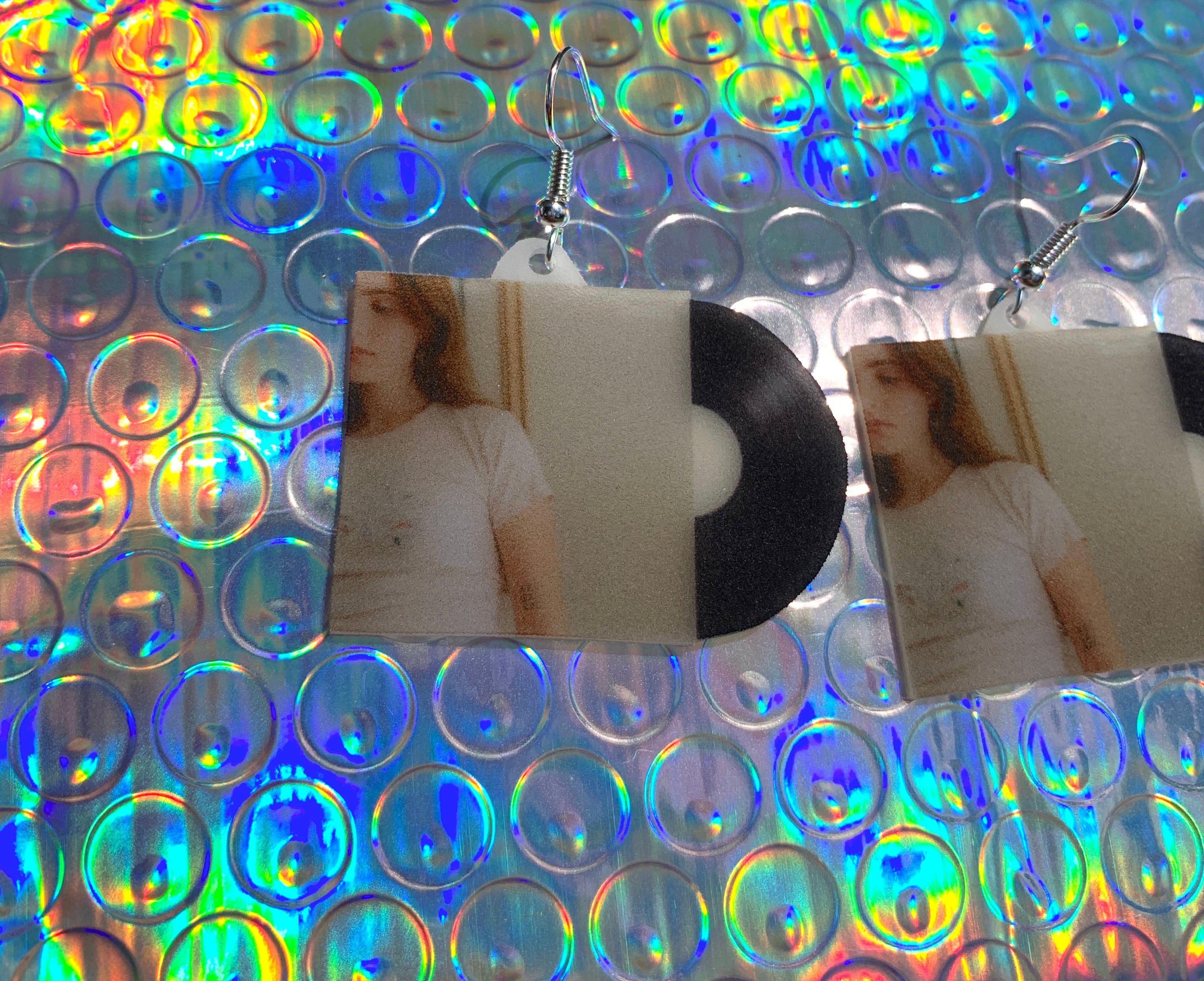 Clairo Immunity Vinyl Album Handmade Earrings!