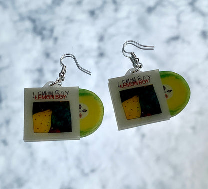 Cavetown Lemon Boy Vinyl Album Handmade Earrings!