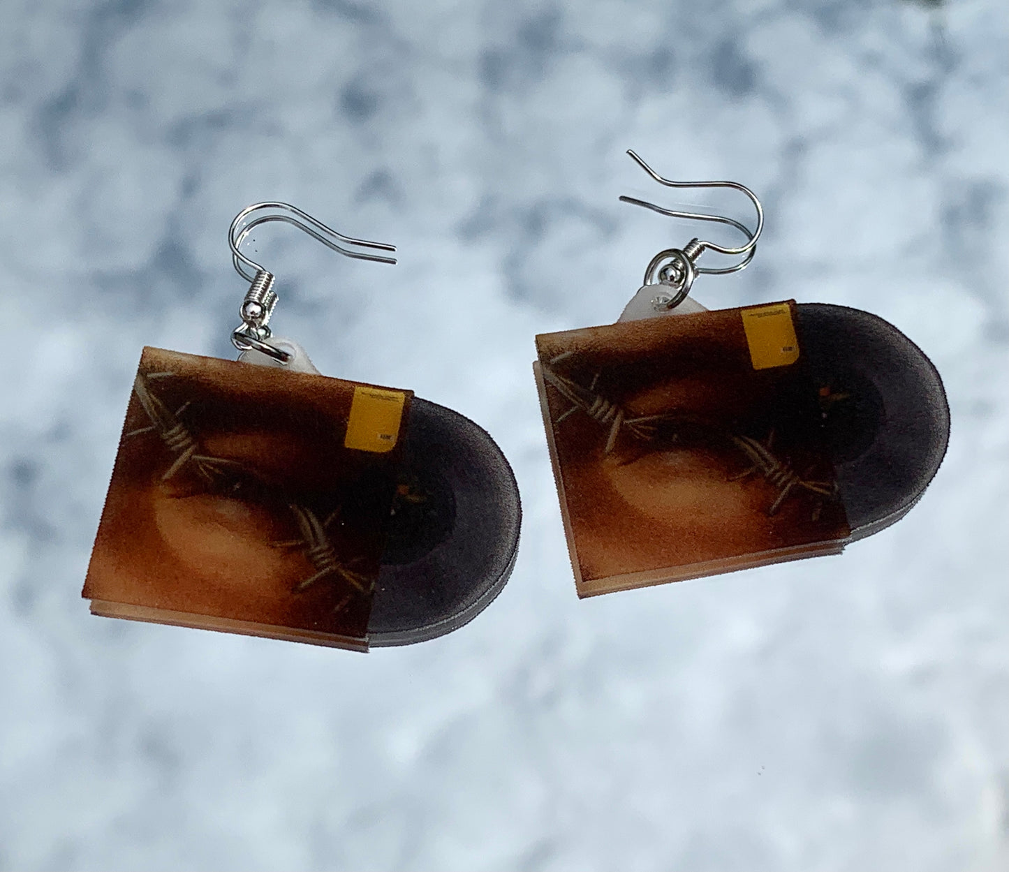 Post Malone Beerbongs and Bentleys Vinyl Album Handmade Earrings!