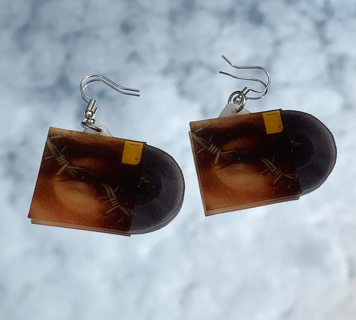 Post Malone Beerbongs and Bentleys Vinyl Album Handmade Earrings!