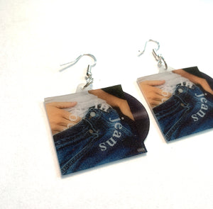 Ryan Beatty Boy in Jeans Vinyl Album Handmade Earrings!