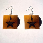 Hamilton Musical Broadway Soundtrack Vinyl Album Handmade Earrings!