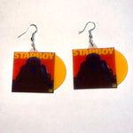 The Weeknd Starboy Vinyl Album Handmade Earrings!