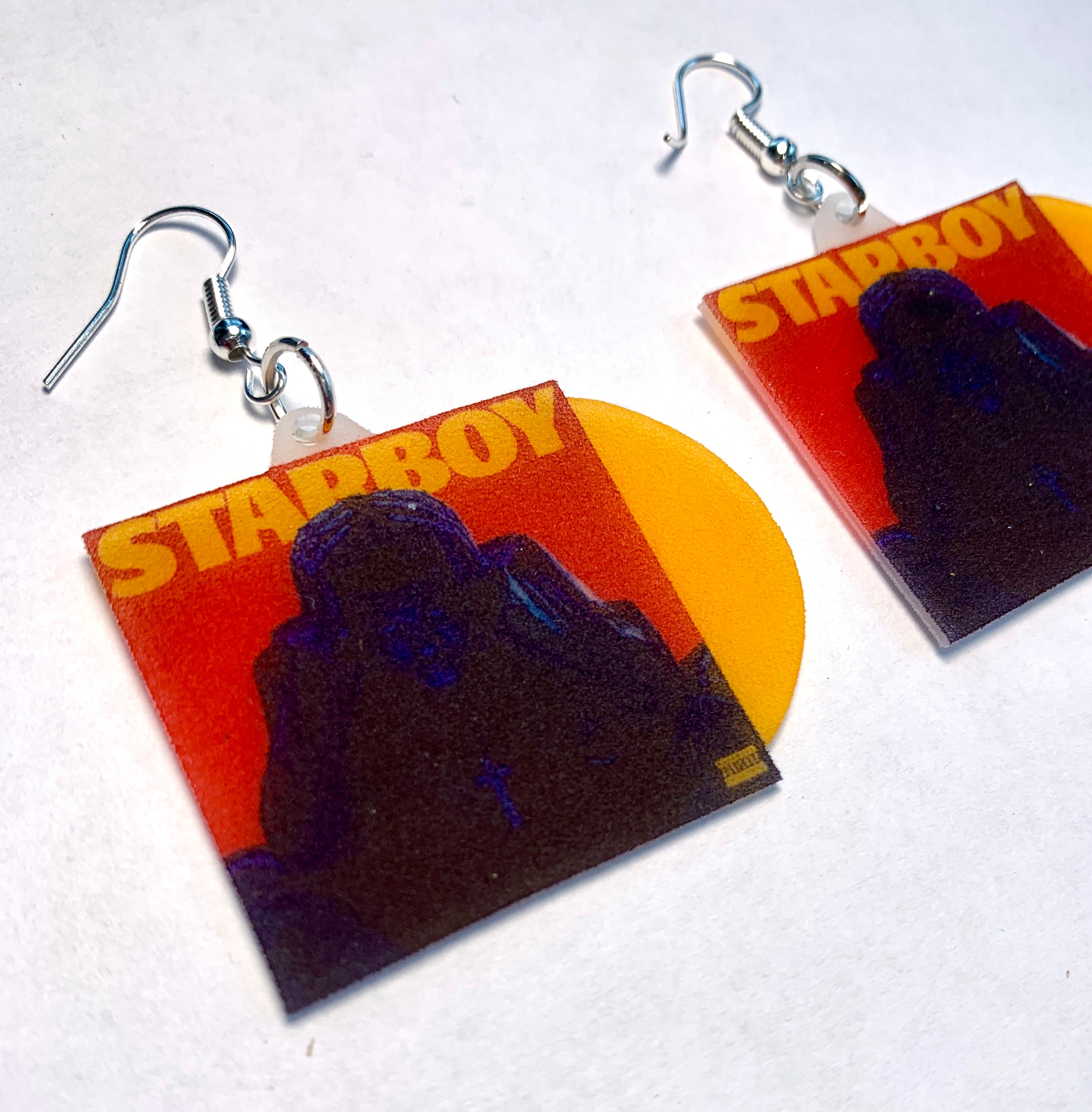 The Weeknd Starboy Vinyl Album Handmade Earrings! – Sam Makes Things