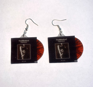 The Weeknd Trilogy Vinyl Album Handmade Earrings!