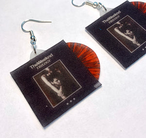 The Weeknd Trilogy Vinyl Album Handmade Earrings!