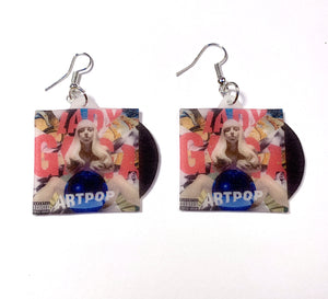 Lady Gaga ARTPOP Vinyl Album Handmade Earrings!