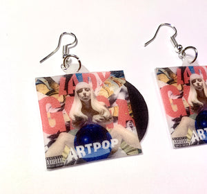 Lady Gaga ARTPOP Vinyl Album Handmade Earrings!