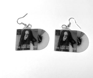 Lady Gaga The Fame Monster Vinyl Album Handmade Earrings!
