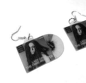 Lady Gaga The Fame Monster Vinyl Album Handmade Earrings!