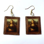 Mona Lisa Framed Detailed Handmade Earrings!
