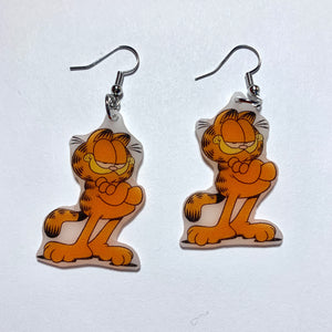 Garfield Character Handmade Earrings!