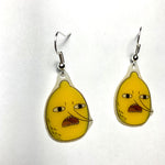 Lemongrab Adventure Time Character Handmade Earrings!