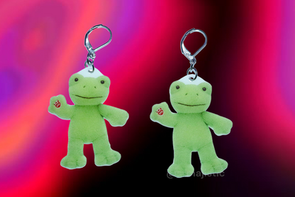 (READY TO SHIP) Build a Bear Frog Cute Handmade Earrings!