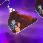 Violent Djungelskog with Weapon Detailed Earrings!