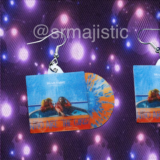 Nova Twins Who are the Girls? Vinyl Album Handmade Earrings!