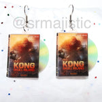 Kong: Skull Island (2017) DVD 2D detailed Handmade Earrings!