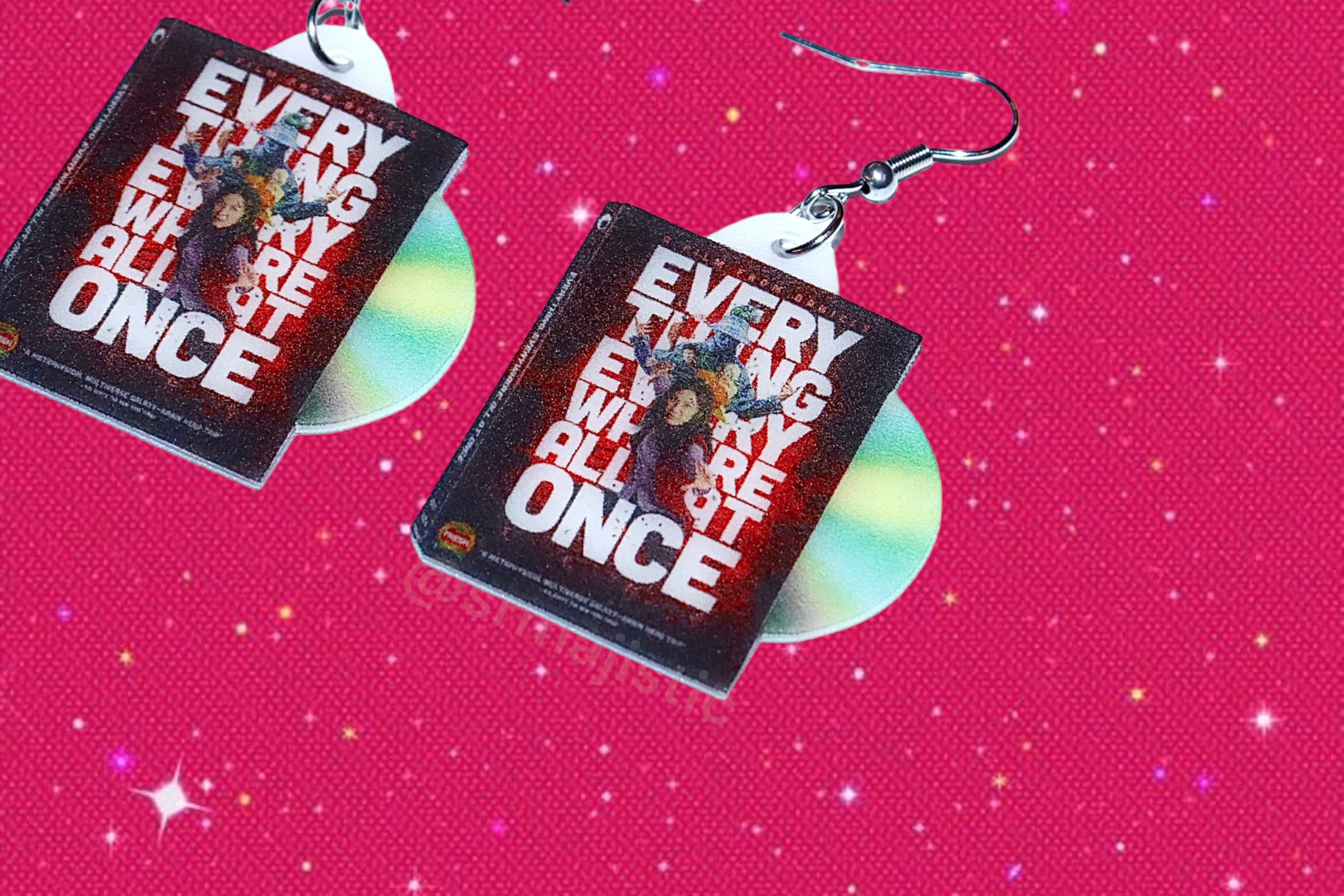 Everything Everywhere All At Once (2022) DVD 2D detailed Handmade Earrings!