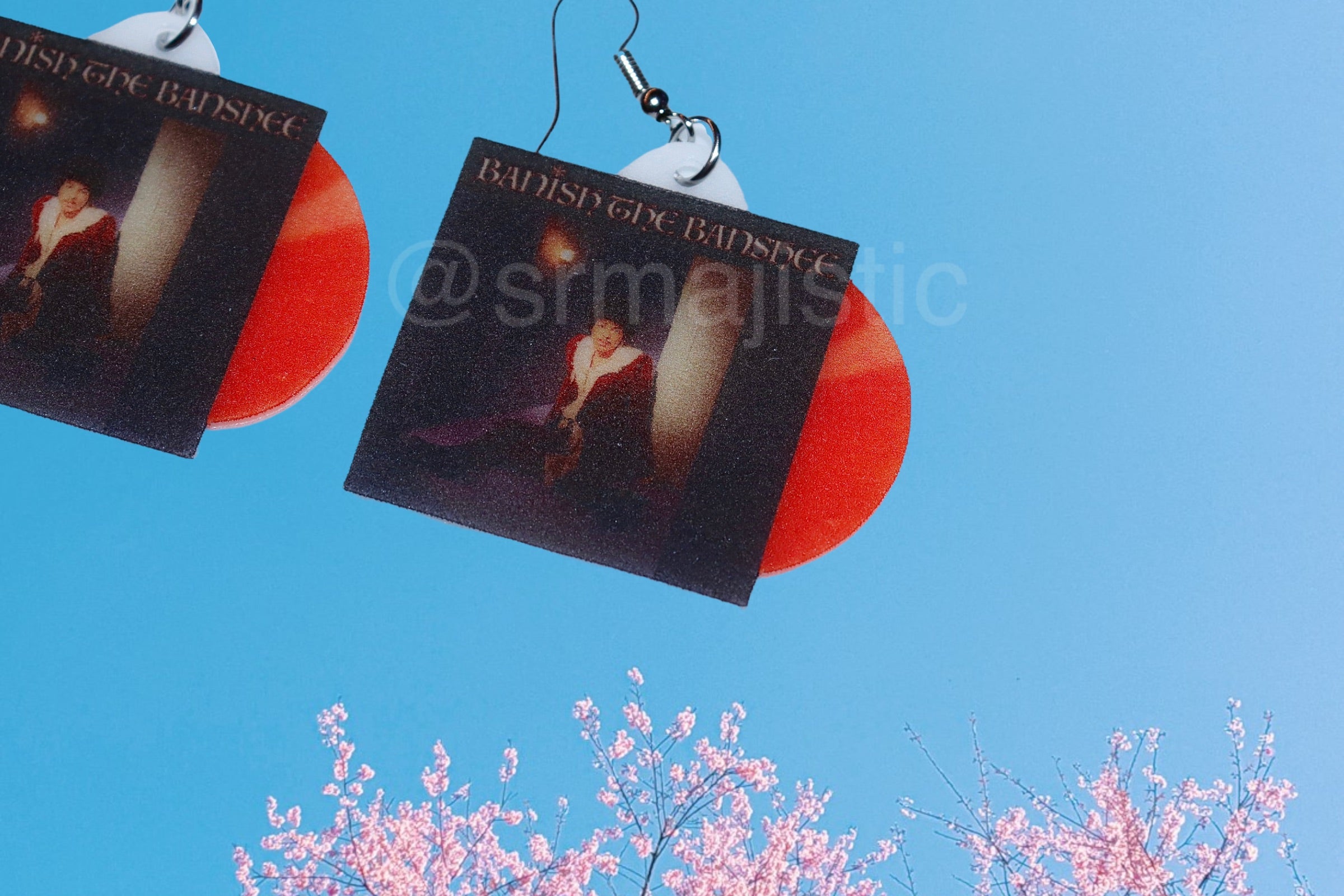 Isaac Dunbar Banish the Banshee Vinyl Album Handmade Earrings!