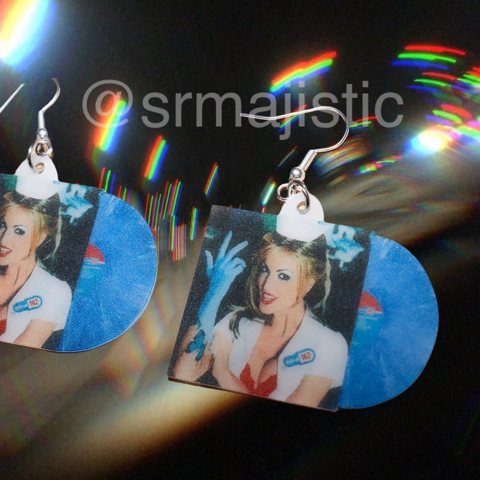 Blink 182 Enema of the State Vinyl Album Handmade Earrings!