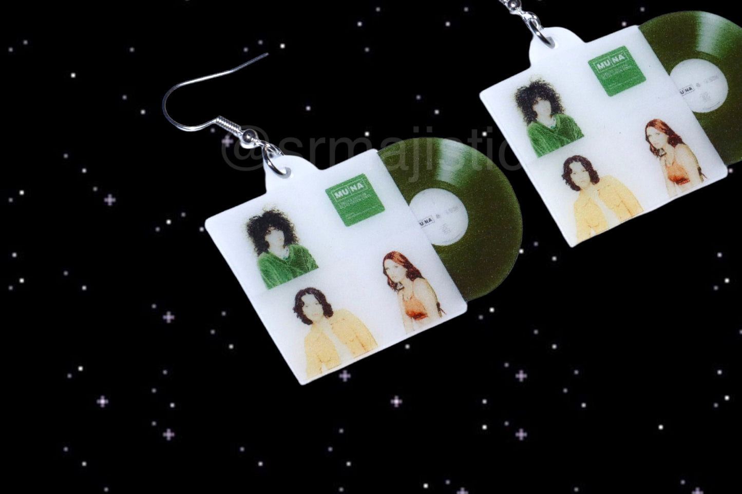 MUNA Self Titled Vinyl Album Handmade Earrings!
