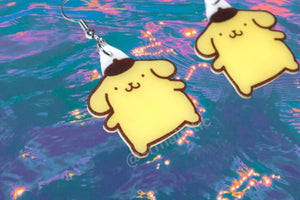 Pompompurin Cute Sanrio Dog Character Handmade Earrings!