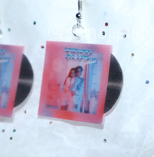 Video Club Euphories Vinyl Album Handmade Earrings!