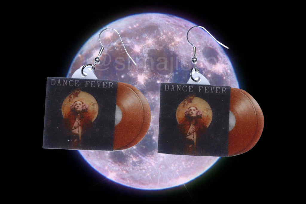 Florence and the Machine Dance Fever Vinyl Album Handmade Earrings!
