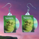 Shrek (2001) DVD 2D detailed Handmade Earrings!