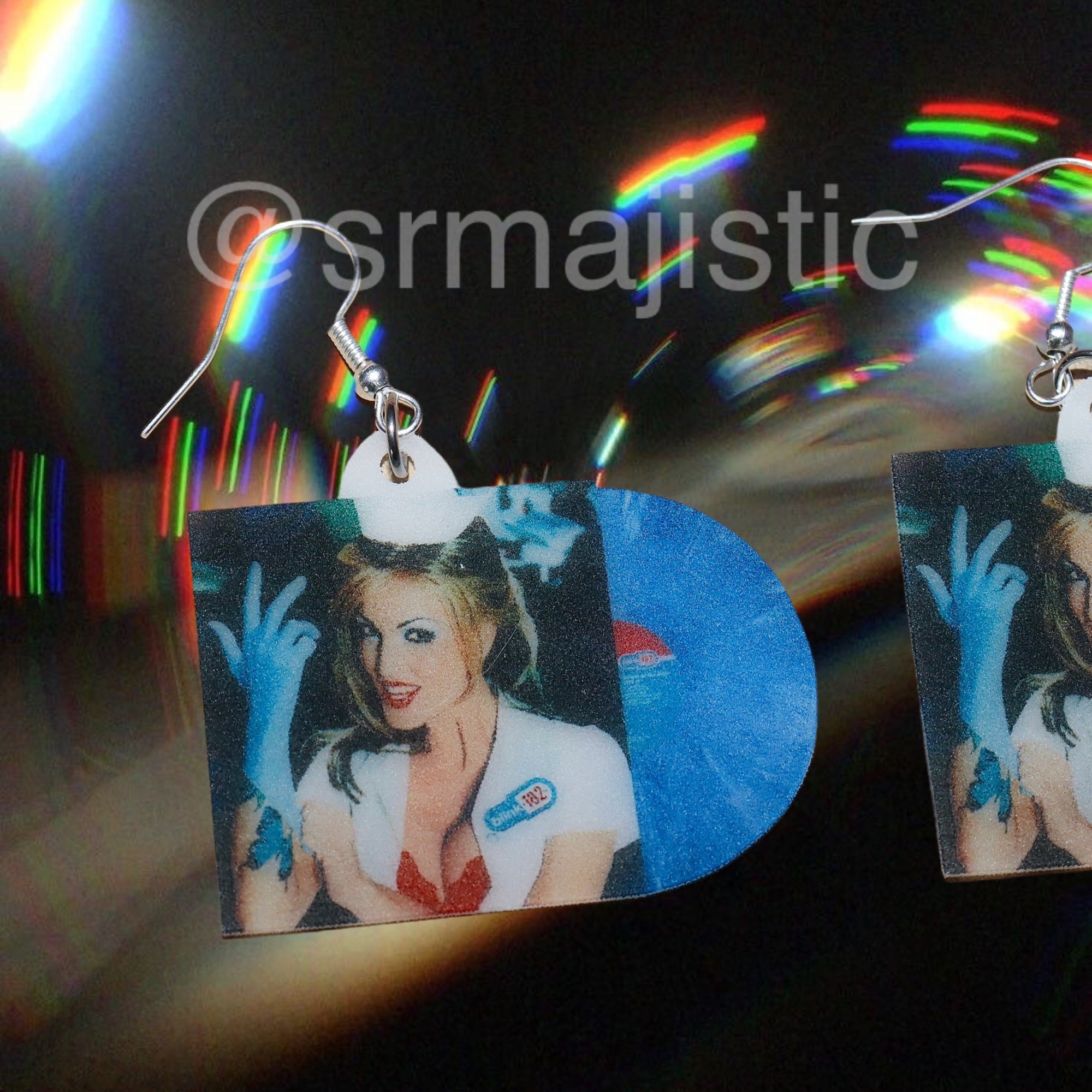 Blink 182 Enema of the State Vinyl Album Handmade Earrings!