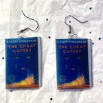 The Great Gatsby book 2D detailed Handmade Earrings!