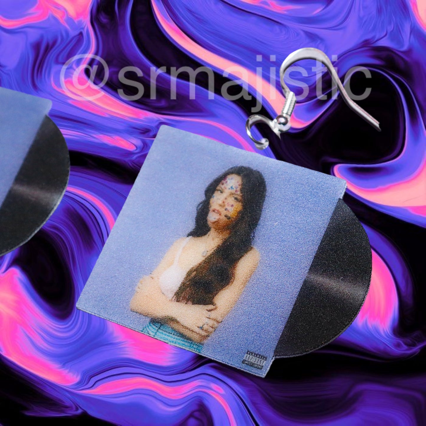 Olivia Rodrigo SOUR Vinyl Album Handmade Earrings!